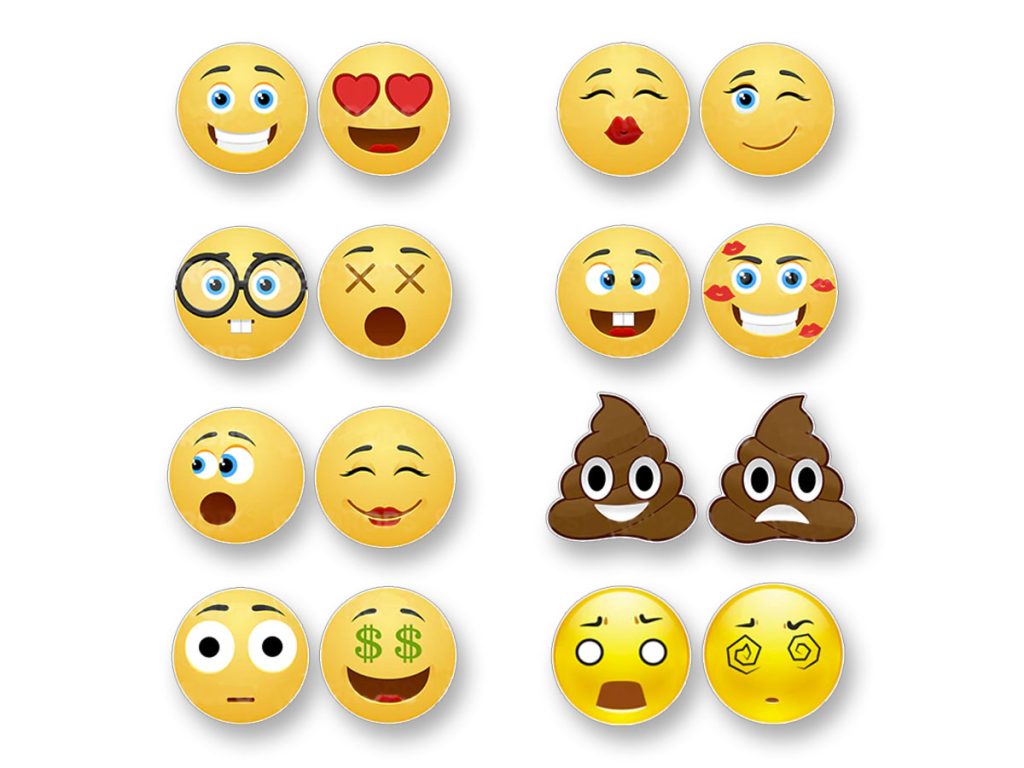 Emoji signs photobooth props