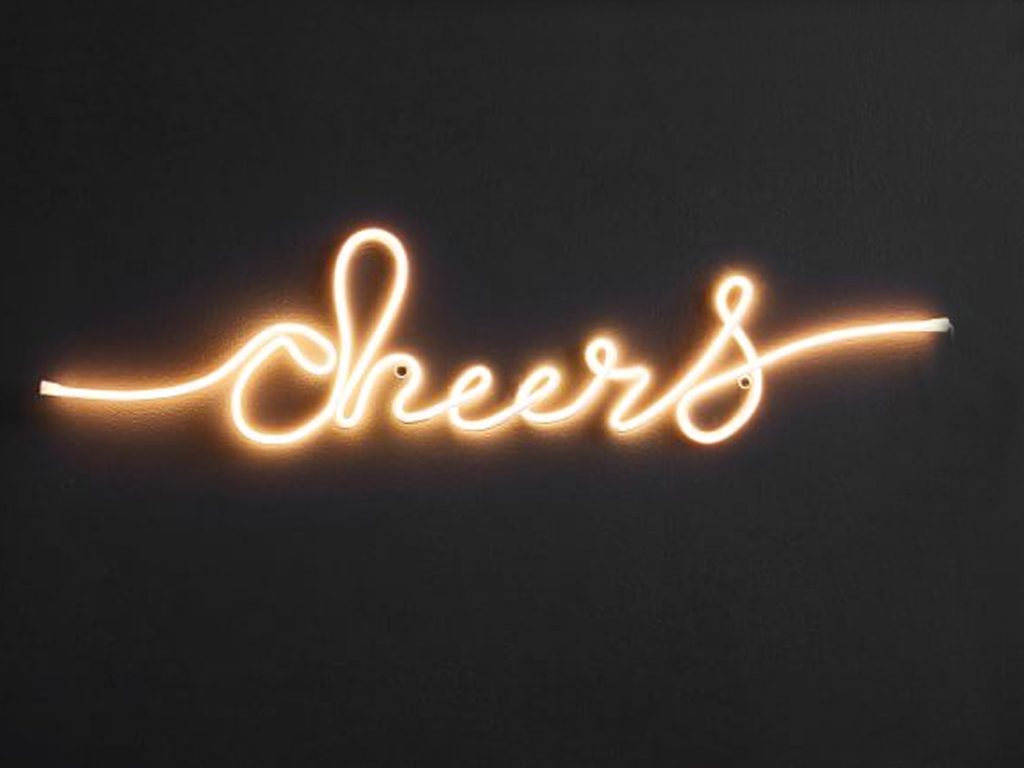 Led sign cheers