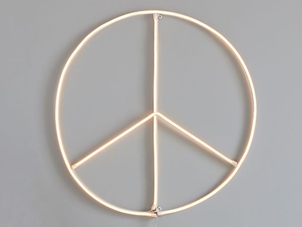 Led sign peace