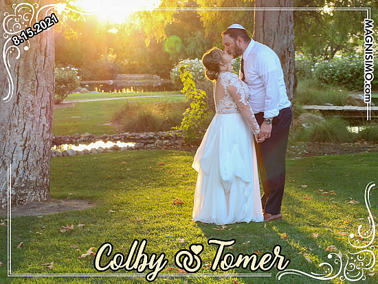 Colby tomer wedding photo magnets