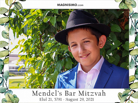 Mendel bar mitzvah photo magnets