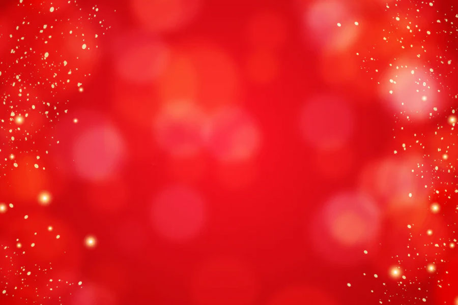 Backdrop bokeh red
