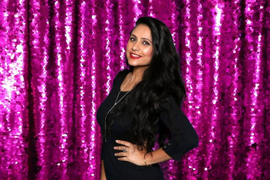Hot pink luxe sequin